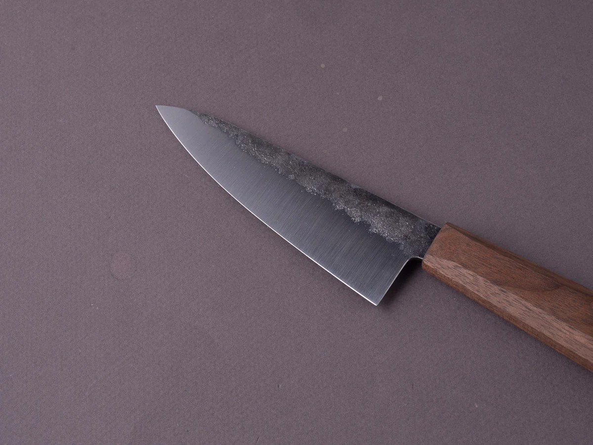 Soma - Standard Chef's Set - 80CRV2 Carbon - Kurouchi - 120mm Petty - Walnut Handle - Image 4