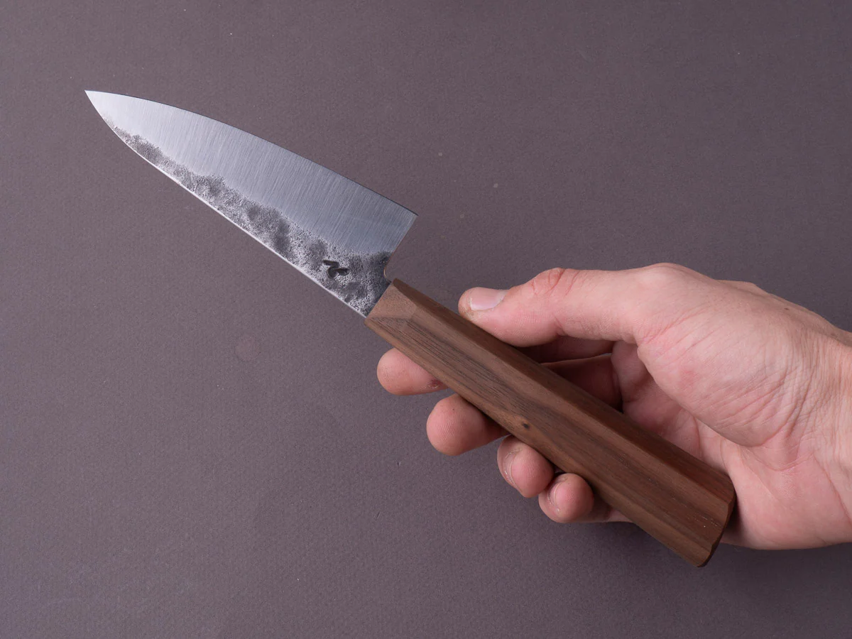 Soma - Standard Chef's Set - 80CRV2 Carbon - Kurouchi - 120mm Petty - Walnut Handle - Image 7