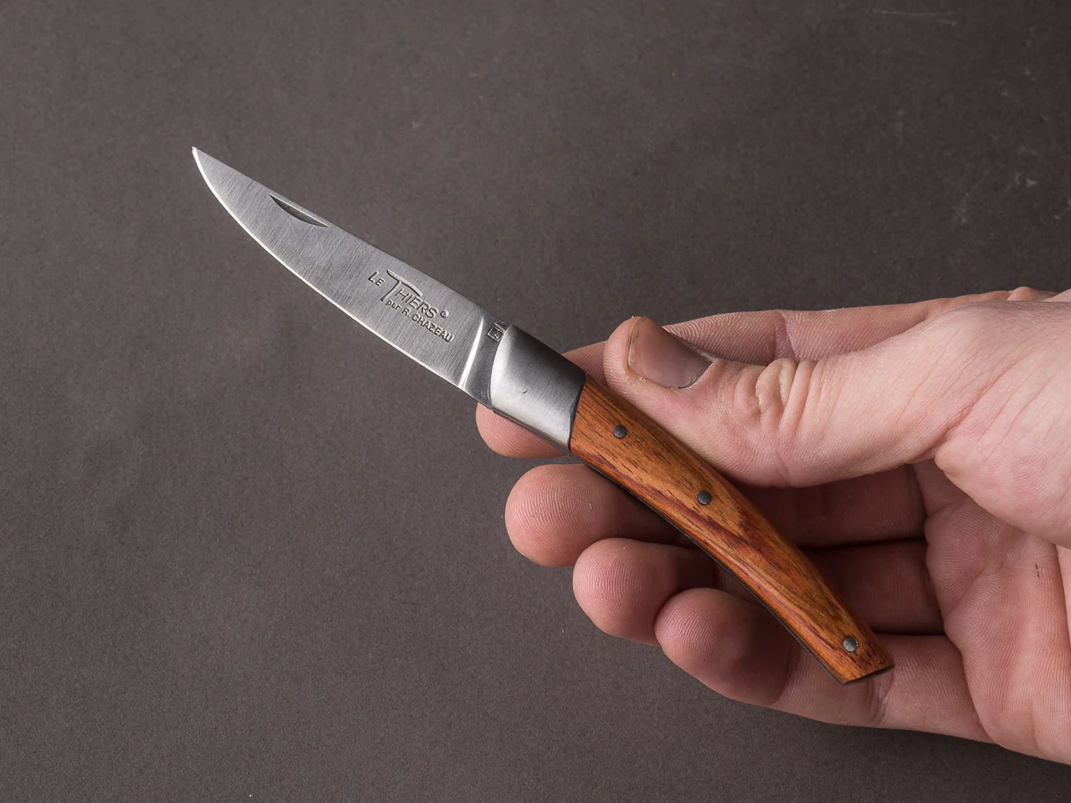 R. Chazeau - Le Thiers - 9cm Folding Knife - Spring Lock - Rosewood Handle - Image 7