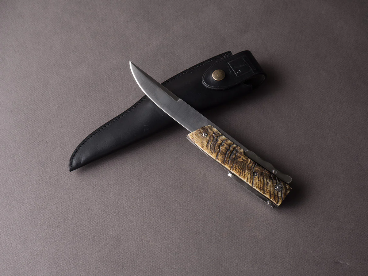 R. Chazeau - Folding Dagger - Le Thiers a la D'Estaing - Buffalo Horn