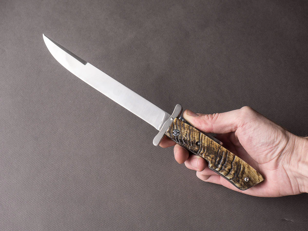 R. Chazeau - Folding Dagger - Le Thiers a la D'Estaing - Buffalo Horn - Image 6