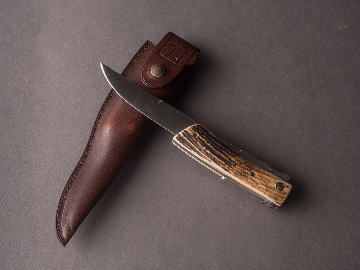 R. Chazeau - Folding Dagger - Le Thiers a la D'Estaing - Buffalo Horn