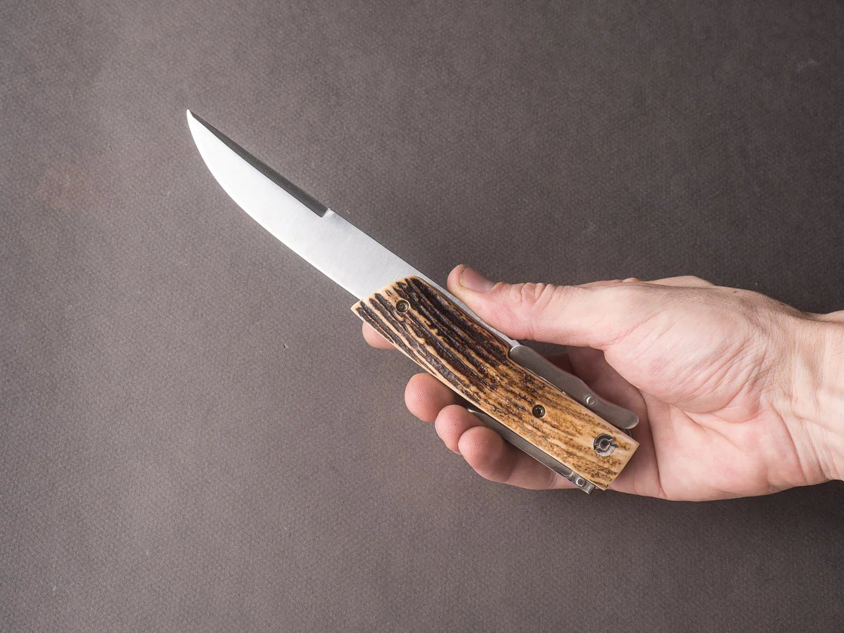 R. Chazeau - Folding Dagger - Le Thiers a la D'Estaing - Buffalo Horn - Image 11