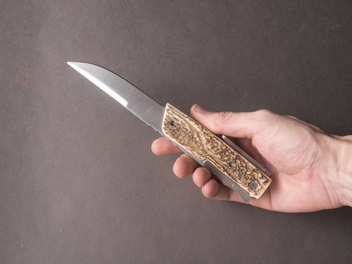 R. Chazeau - Folding Dagger - Le Thiers a la D'Estaing - Buffalo Horn - Image 12