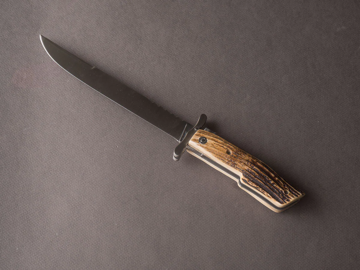 R. Chazeau - Folding Dagger - Le Thiers a la D'Estaing - Buffalo Horn - Image 6