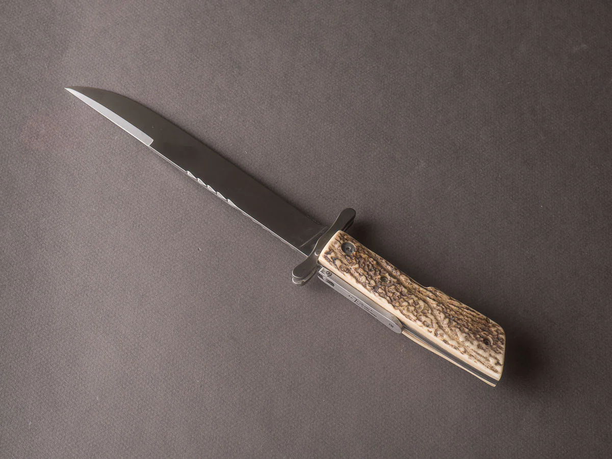 R. Chazeau - Folding Dagger - Le Thiers a la D'Estaing - Buffalo Horn - Image 7