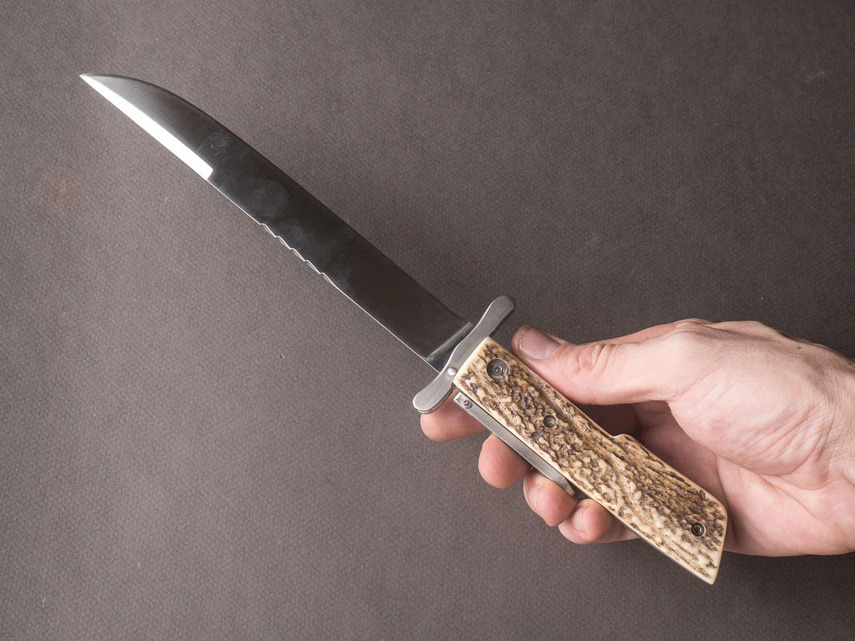 R. Chazeau - Folding Dagger - Le Thiers a la D'Estaing - Buffalo Horn - Image 9