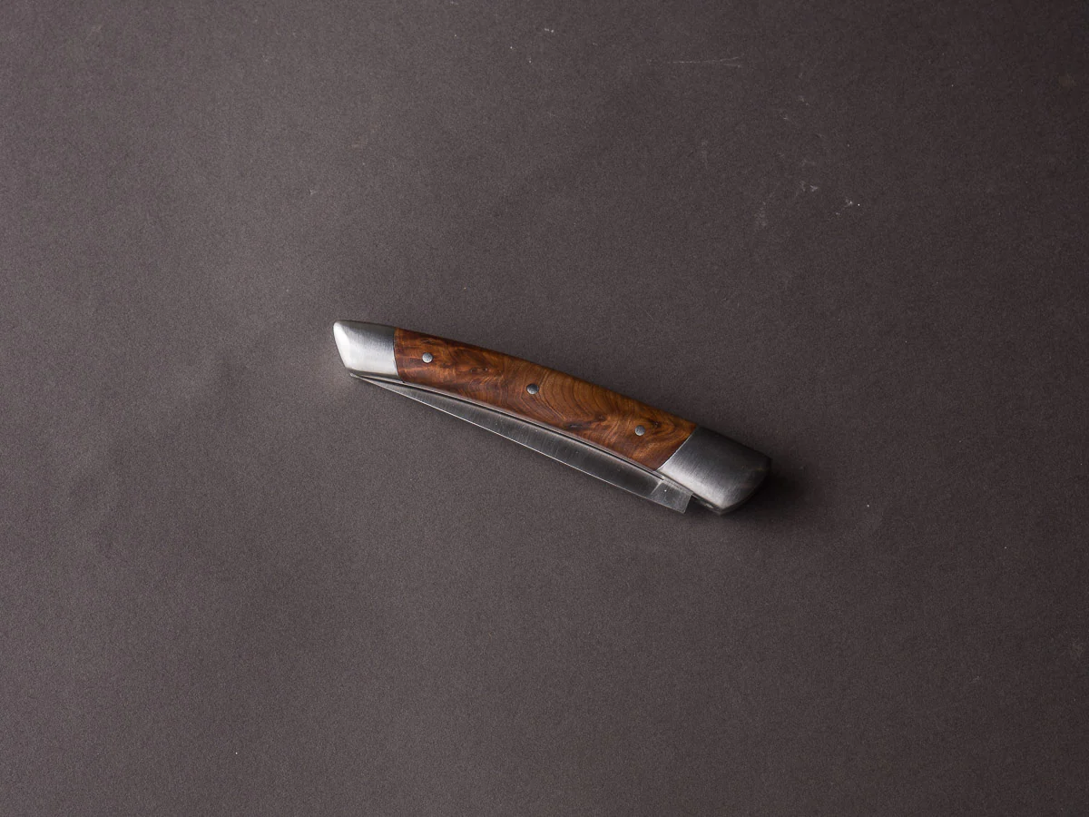 R. Chazeau - Le Thiers Inox - 11cm Folding Knife - Thuya Handle - Image 5