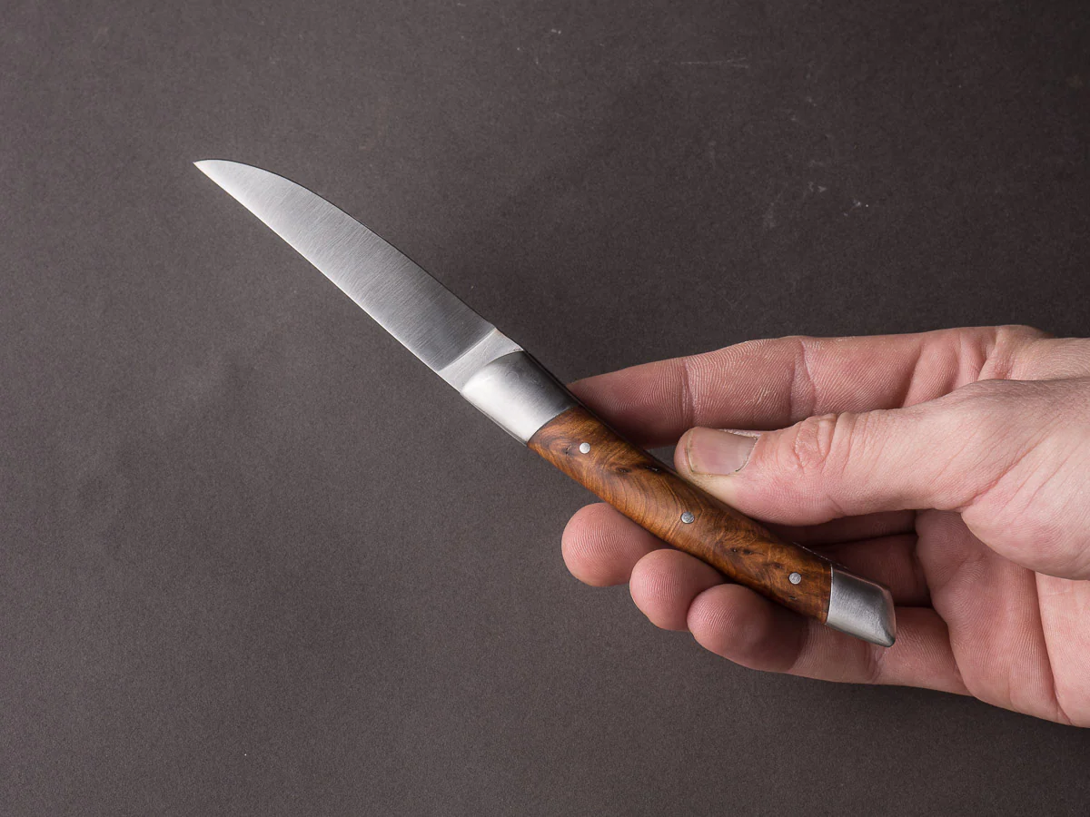 R. Chazeau - Le Thiers Inox - 11cm Folding Knife - Thuya Handle - Image 8