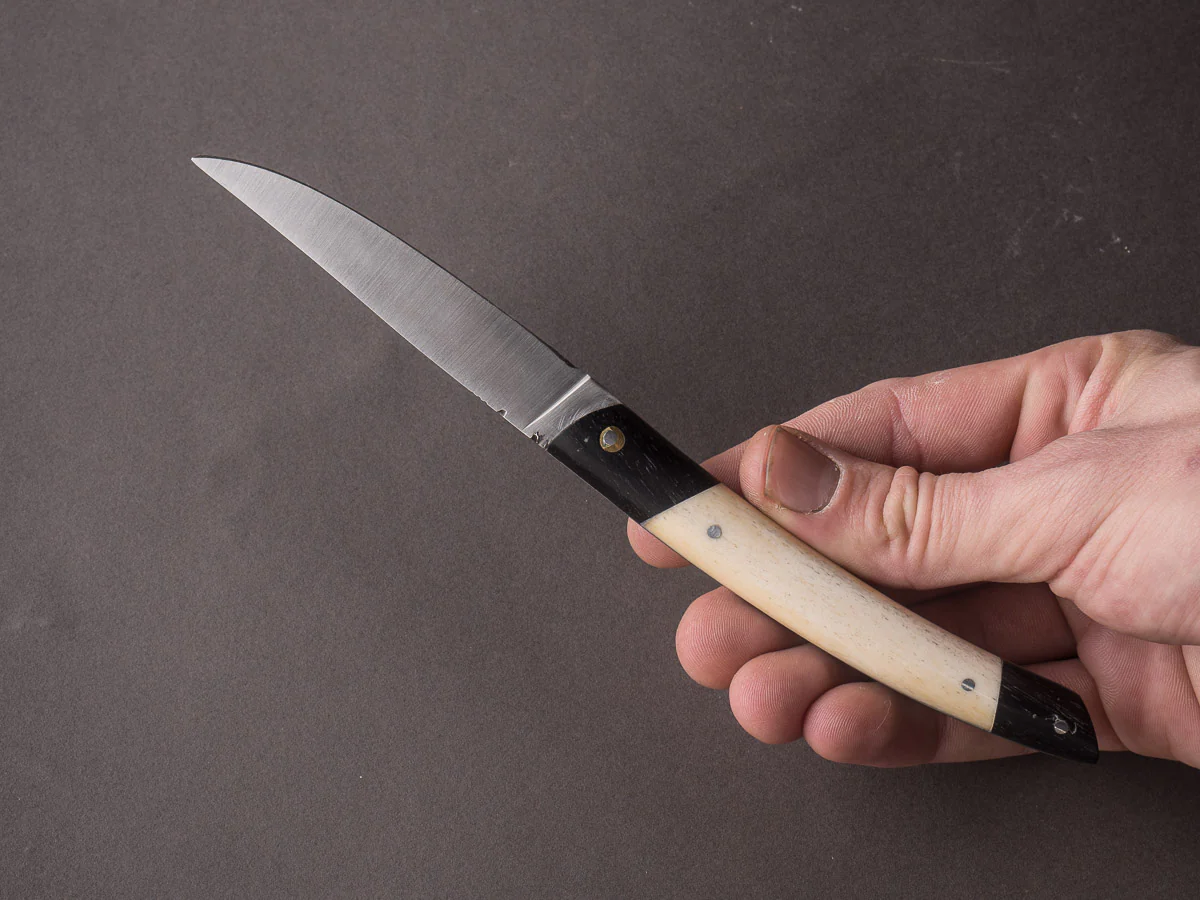 G. Regnaud - Le Thiers - 12cm Folding Knife - Ebony & Bone Handle - Image 7