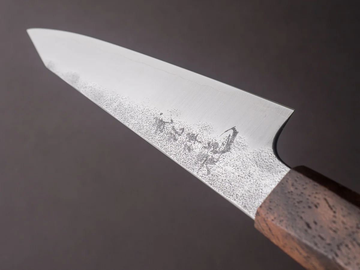 RYUSEN - BLAZEN RYU WA - SG2 Nashiji - 135mm Kiritsuke Petty - Mono Walnut Handle - Image 11