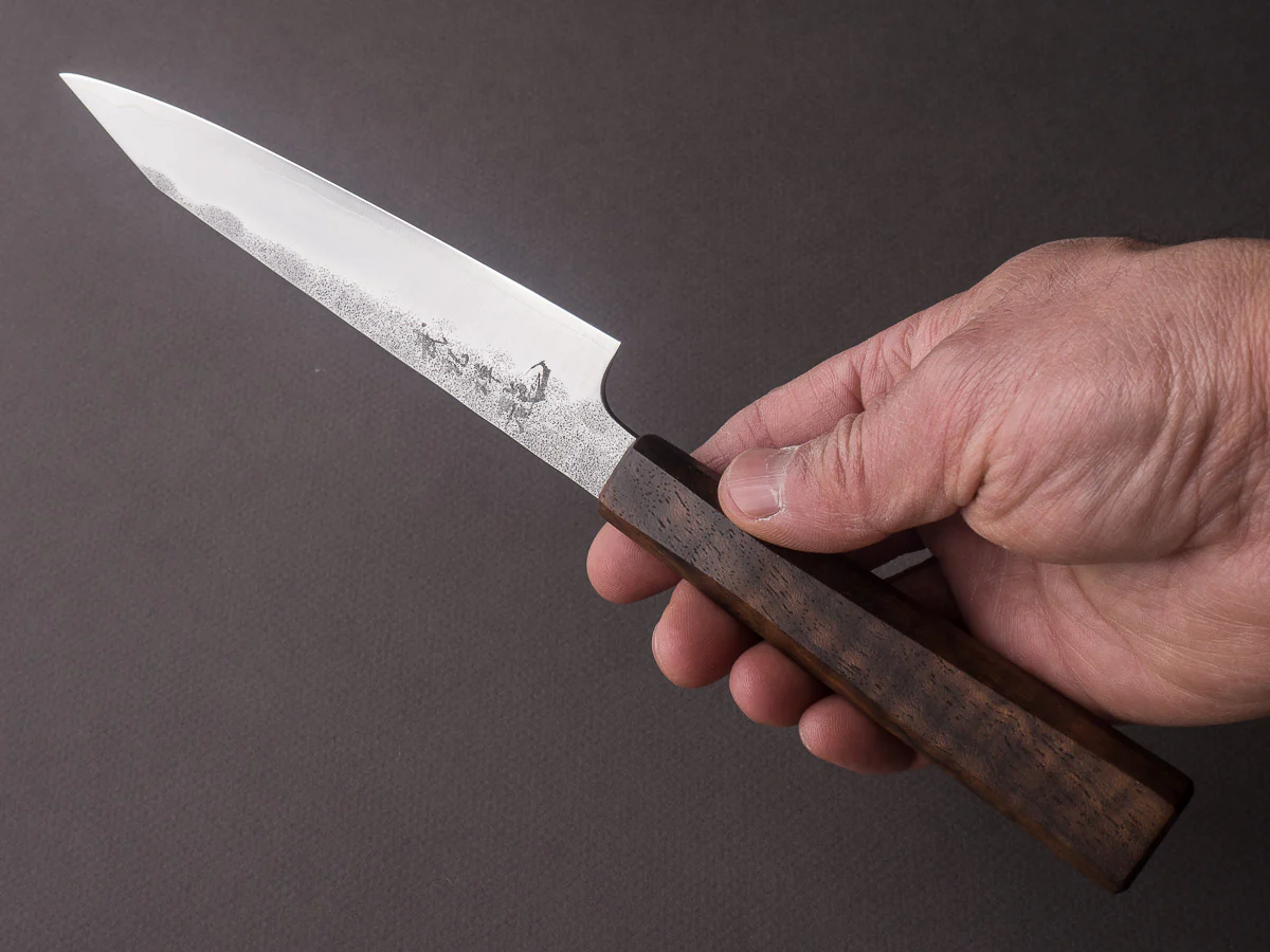 RYUSEN - BLAZEN RYU WA - SG2 Nashiji - 135mm Kiritsuke Petty - Mono Walnut Handle - Image 5