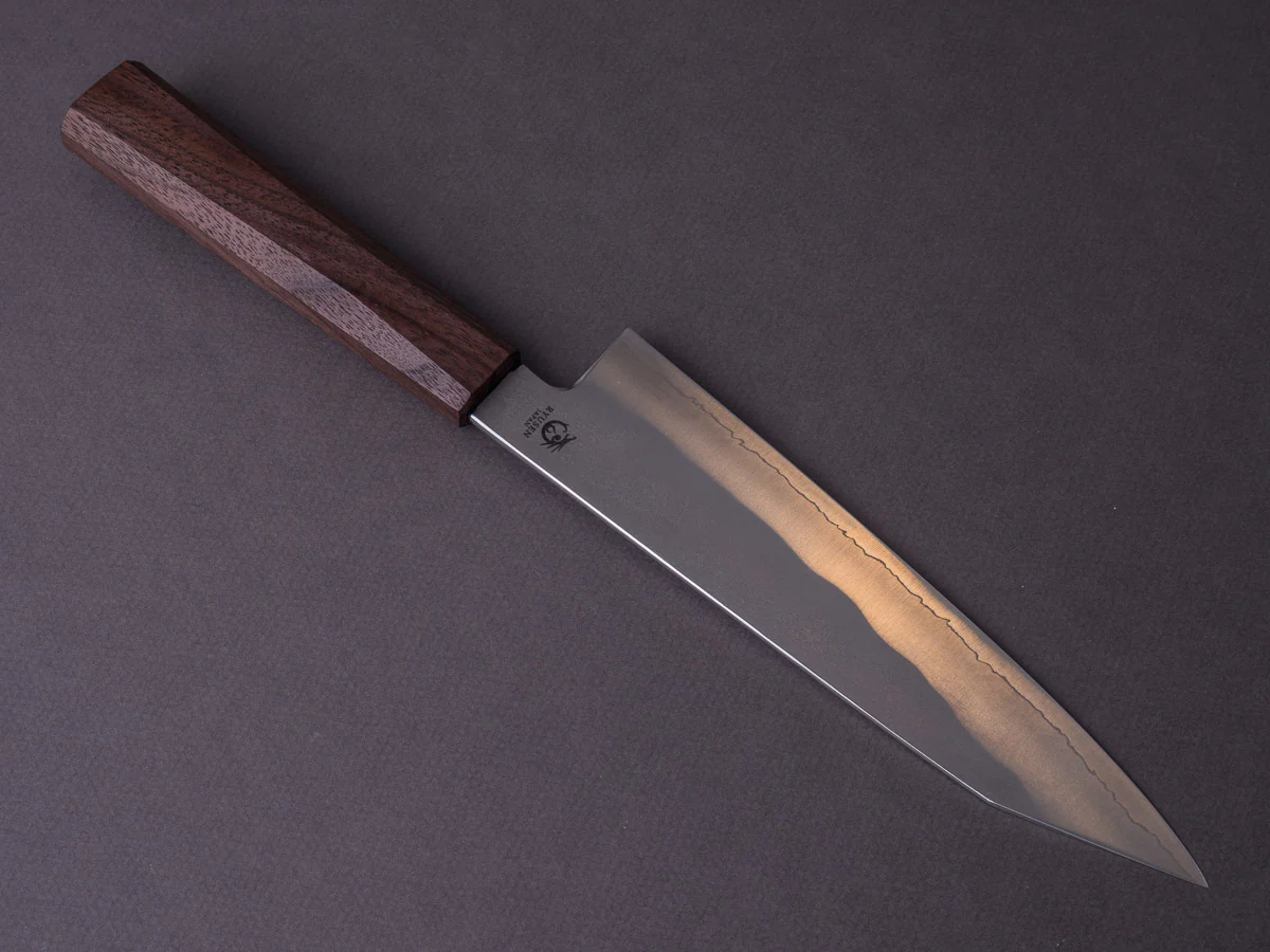 RYUSEN - BLAZEN RYU WA - SG2 Nashiji - 180mm Kiritsuke Gyuto - Walnut Handle - Image 2