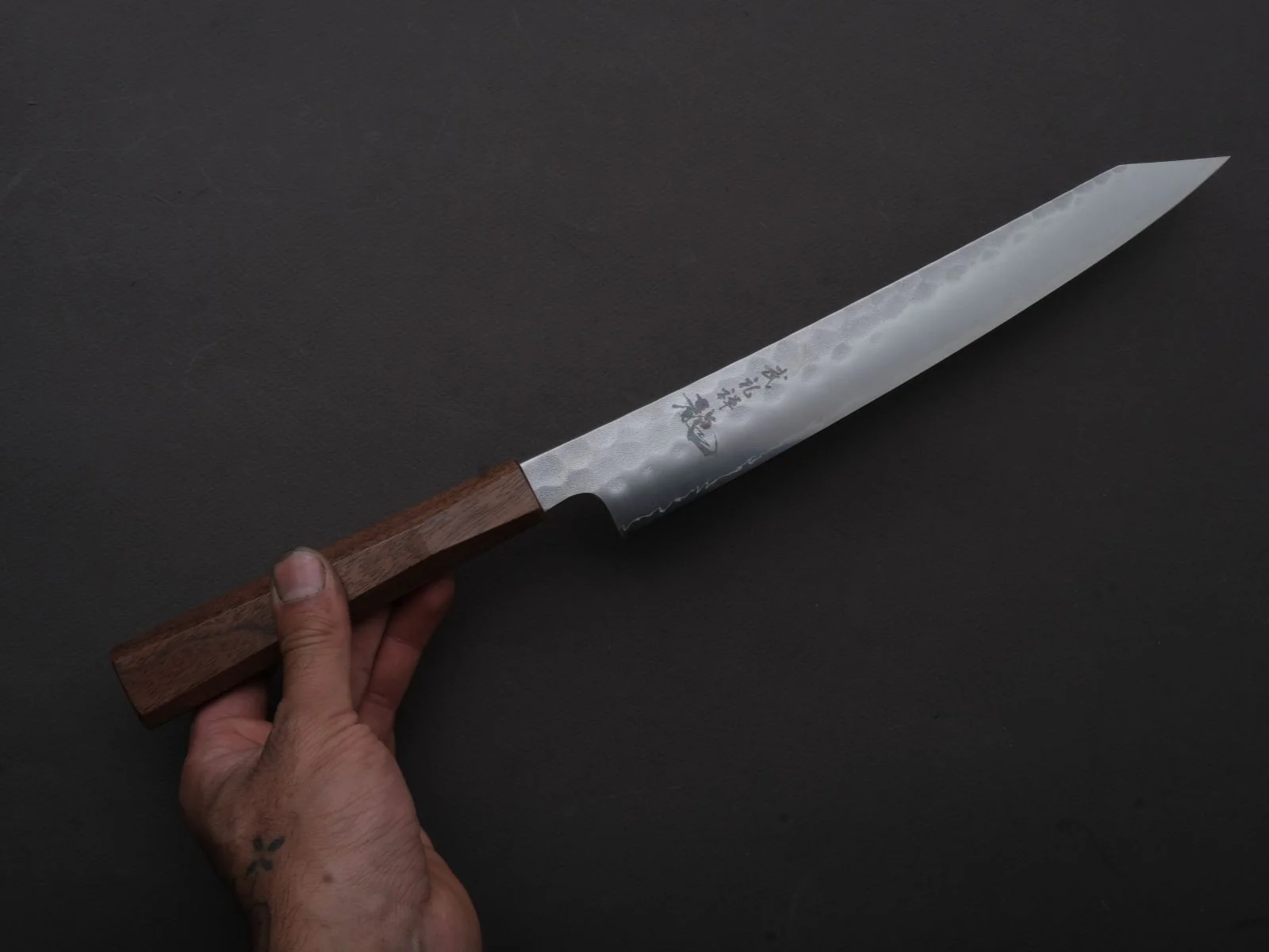 Ryusen - BLAZEN RYU WA - SG2 - Nashiji - Sujihiki - 260mm - Walnut Handle - Image 3