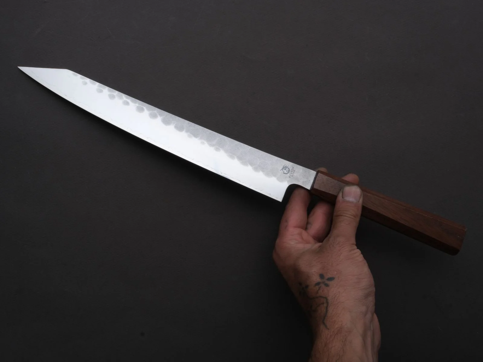 Ryusen - BLAZEN RYU WA - SG2 - Nashiji - Sujihiki - 260mm - Walnut Handle - Image 4