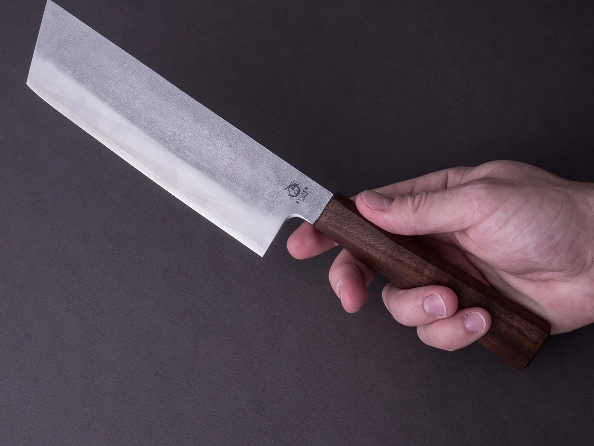 RYUSEN - BLAZEN RYU WA - SG2 Nashiji - 165mm Nakiri - Walnut Handle - Image 6