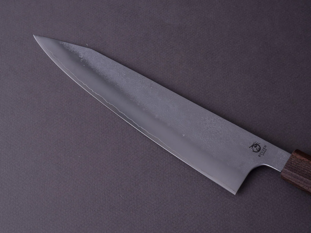 RYUSEN - BLAZEN RYU WA - SG2 Nashiji - 210mm Kiritsuke Gyuto - Walnut Handle - Image 5