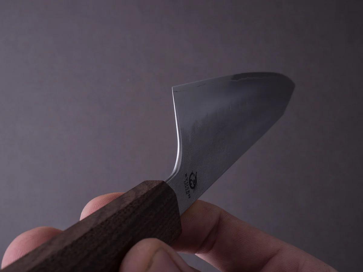 RYUSEN - BLAZEN RYU WA - SG2 Nashiji - 210mm Kiritsuke Gyuto - Walnut Handle - Image 9