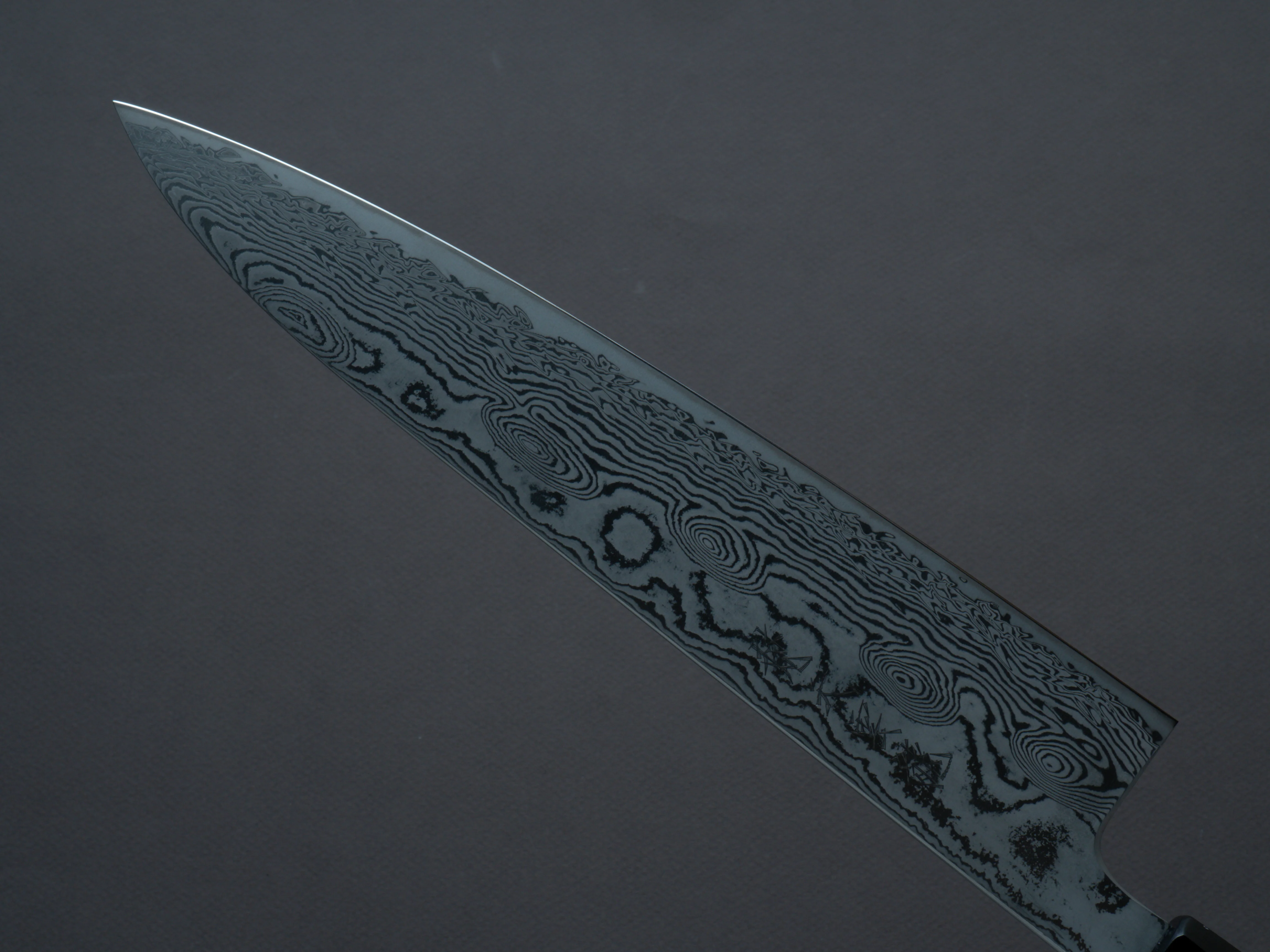 RYUSEN - BONTEN UNRYU KAI - VG10 Damascus - 240mm Gyuto - Quince Handle - Image 4