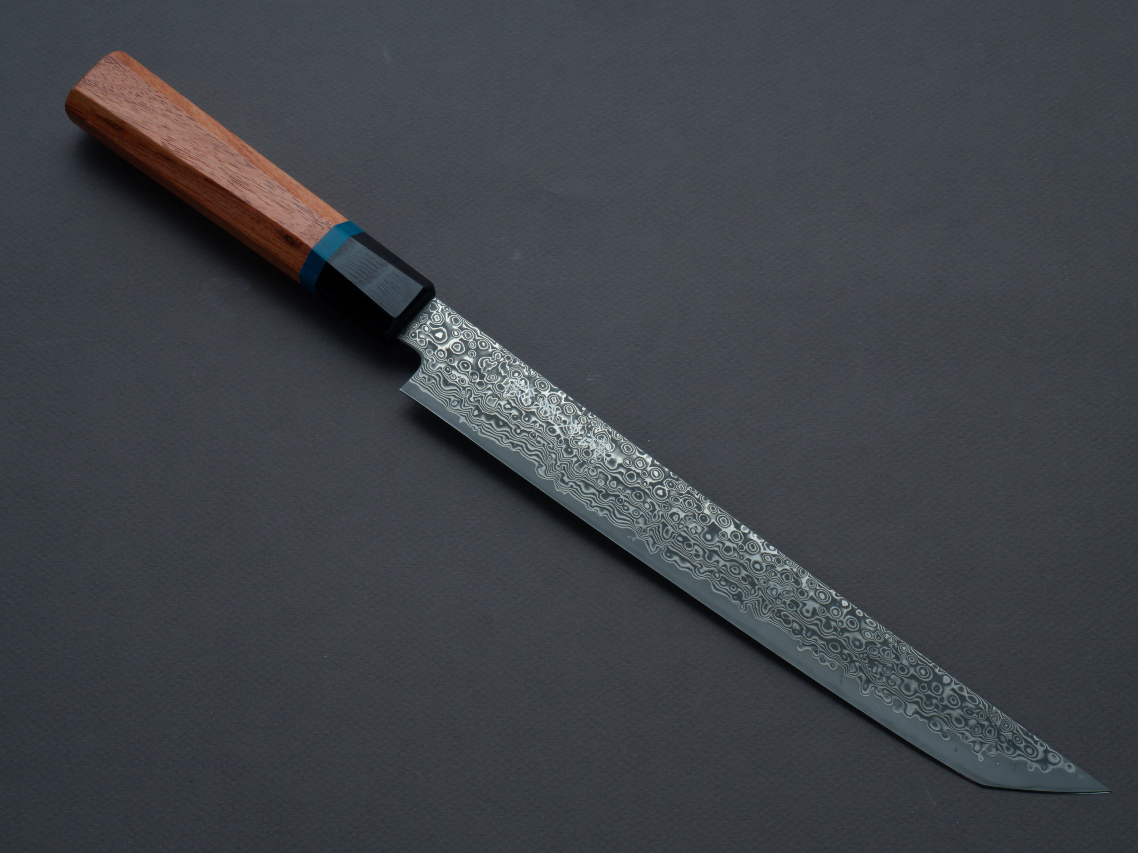 RYUSEN - BONTEN UNRYU KAI - VG10 Damascus - Kengata Sujihiki - 240mm - Quince Handle