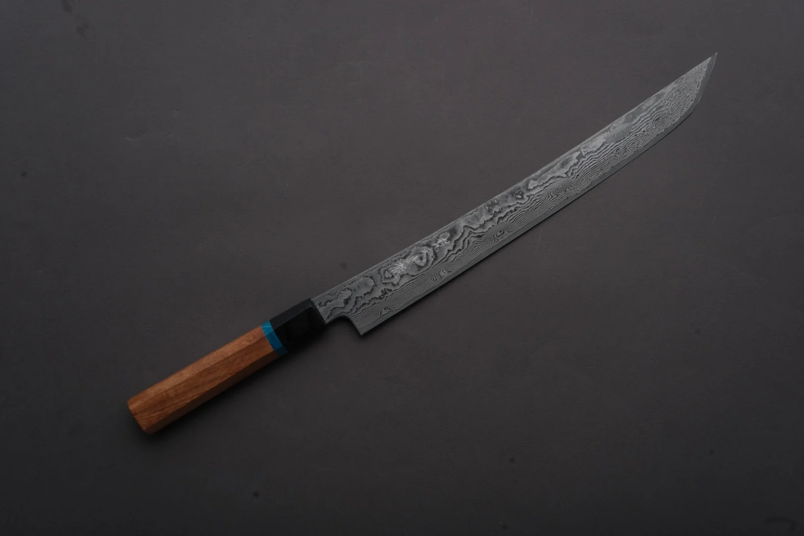 RYUSEN - BONTEN UNRYU KAI - VG10 Damascus - Kengata Sujihiki - 300mm - Quince Handle