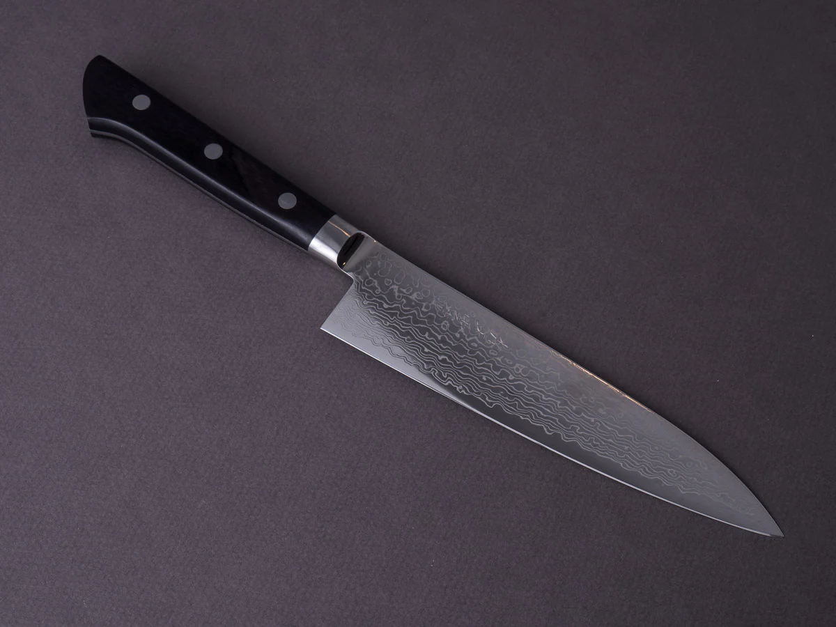 RYUSEN - BONTEN UNRYU - VG10 Damascus - 150mm Gyuto - Western Handle