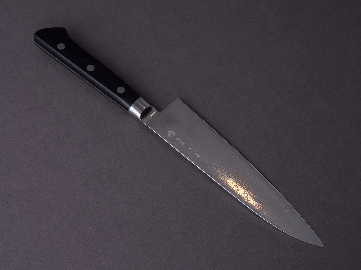 RYUSEN - BONTEN UNRYU - VG10 Damascus - 150mm Gyuto - Western Handle - Image 2