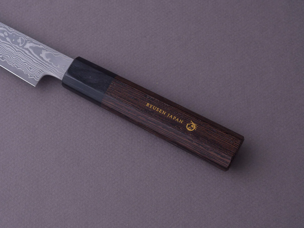 RYUSEN - BONTEN UNRYU WA - VG10 Damascus - 135mm Petty - Wenge Handle - Image 4