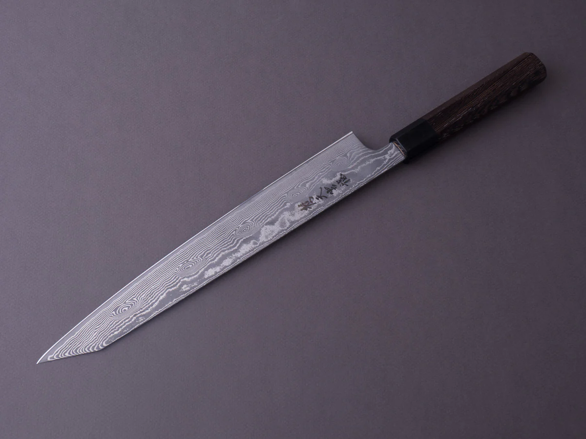 RYUSEN - BONTEN UNRYU WA - VG10 Damascus - Kiritsuke Sujihiki - 270mm - Wenge Handle - Image 5