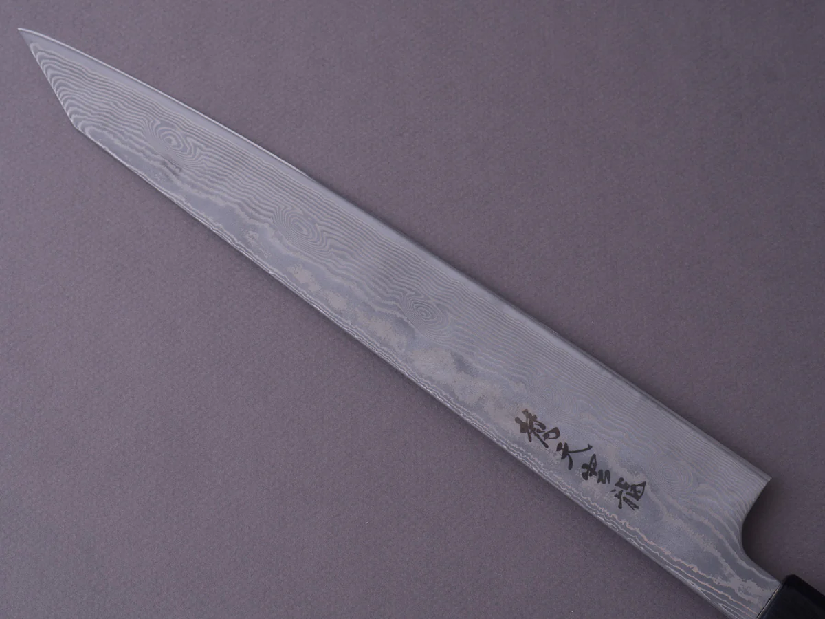 RYUSEN - BONTEN UNRYU WA - VG10 Damascus - Kiritsuke Sujihiki - 270mm - Wenge Handle - Image 8