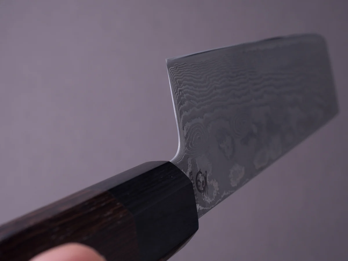 RYUSEN - BONTEN UNRYU WA - VG10 Damascus - 165mm Nakiri - Wenge Handle - Image 8