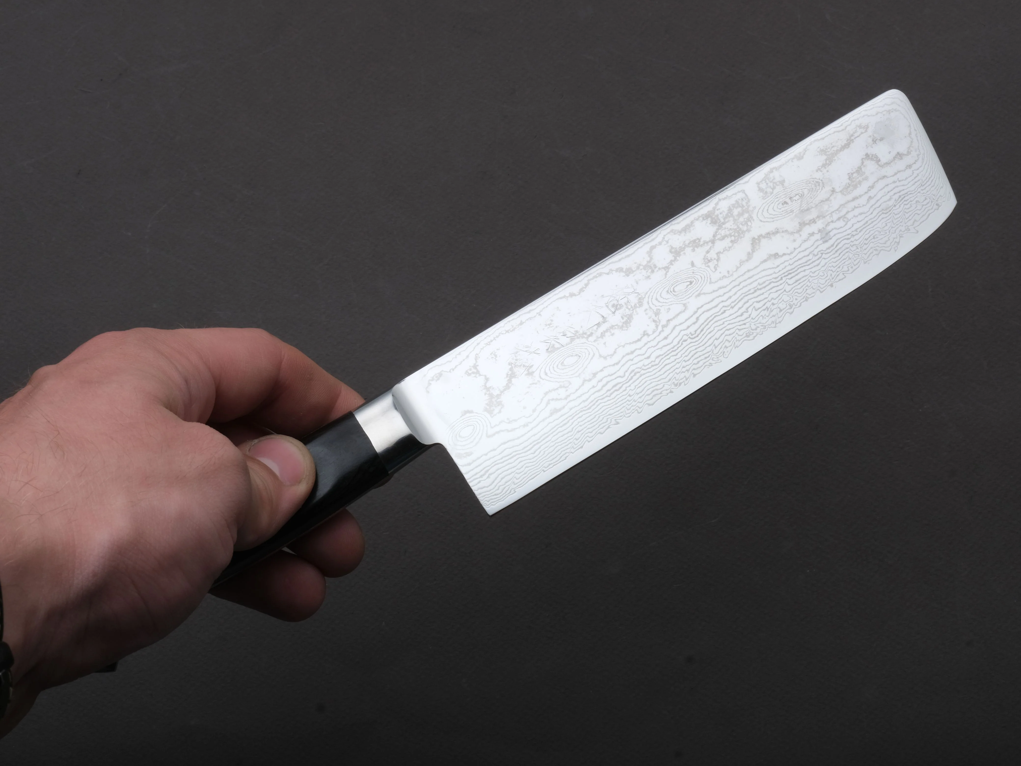 RYUSEN - BONTEN UNRYU - VG10 Damascus - 165mm Nakiri - Western Handle - Image 4