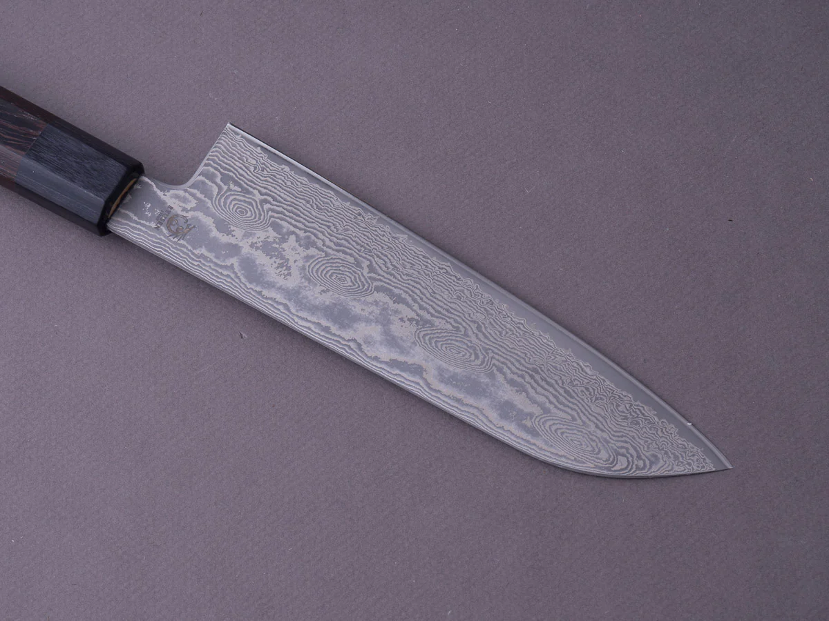 RYUSEN - BONTEN UNRYU WA - VG10 Damascus - 175mm Damascus Santoku - Wenge Handle - Image 10
