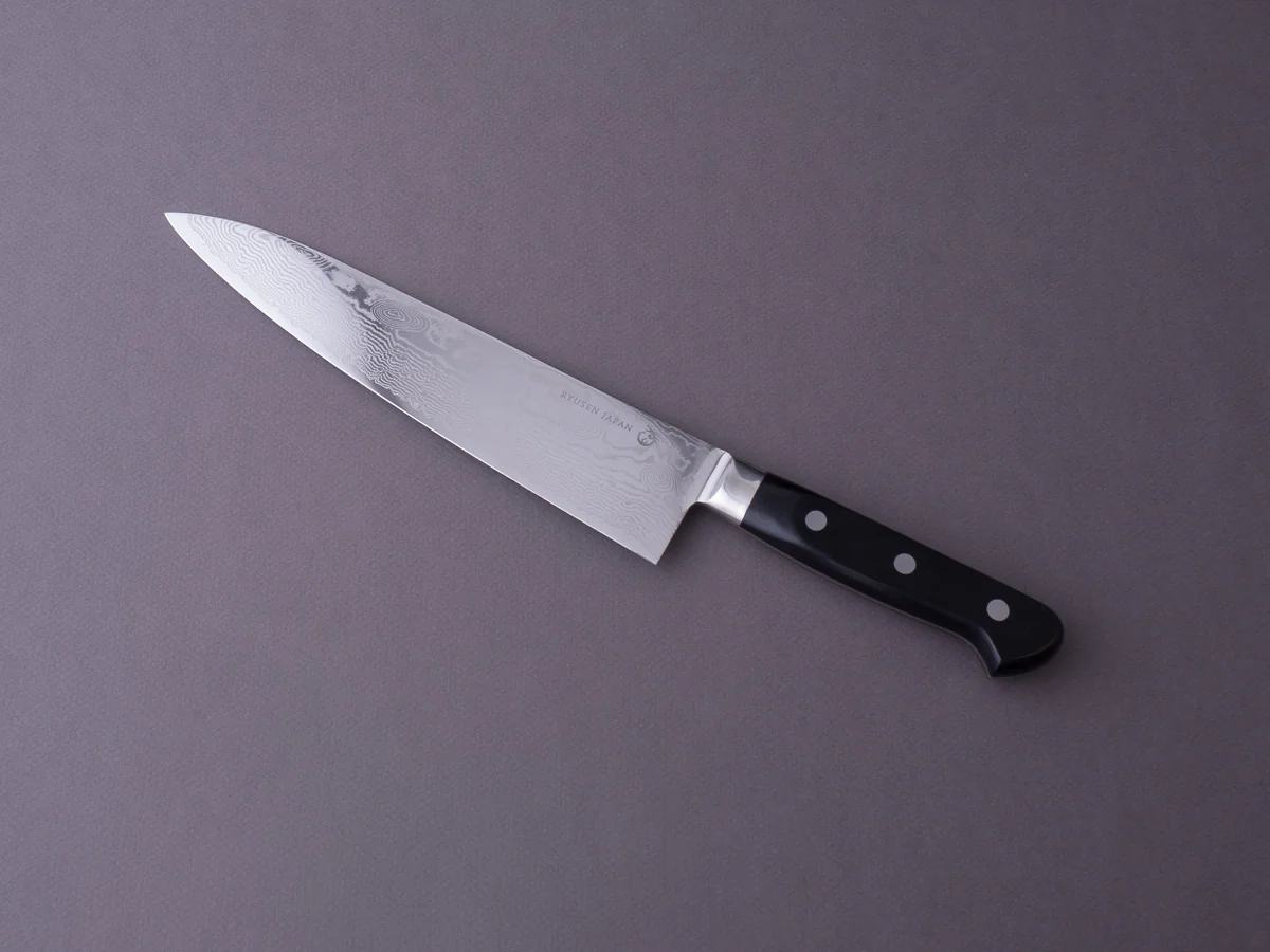 RYUSEN - BONTEN UNRYU - VG10 Damascus - 210mm Gyuto - Western Handle - Image 8