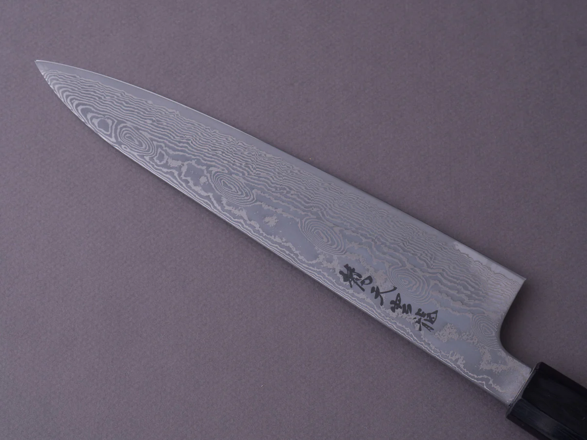 RYUSEN - BONTEN UNRYU WA - VG10 Damascus - 240mm Gyuto - Wenge Handle - Image 12