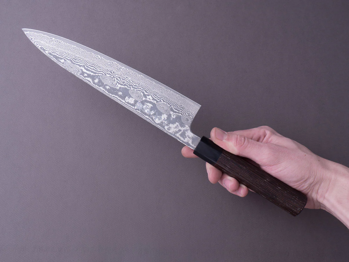 RYUSEN - BONTEN UNRYU WA - VG10 Damascus - 240mm Gyuto - Wenge Handle - Image 8