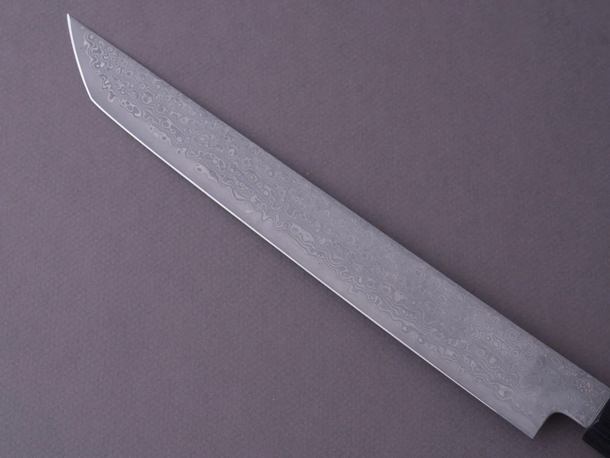 RYUSEN - BONTEN UNRYU WA - VG10 Damascus - Kengata Sujihiki - 240mm - Wenge Handle - Image 3