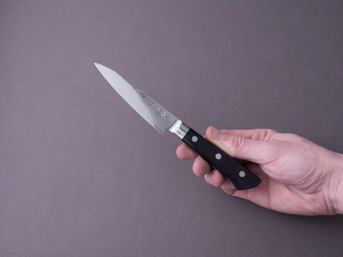 RYUSEN - BONTEN UNRYU - VG10 Damascus - 105mm Paring Knife - Western Handle - Image 2
