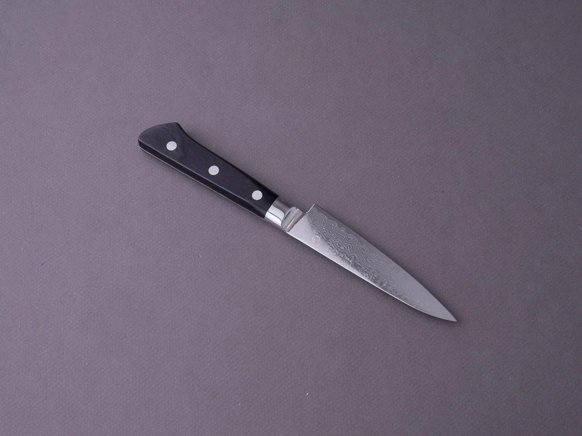 RYUSEN - BONTEN UNRYU - VG10 Damascus - 105mm Paring Knife - Western Handle - Image 7