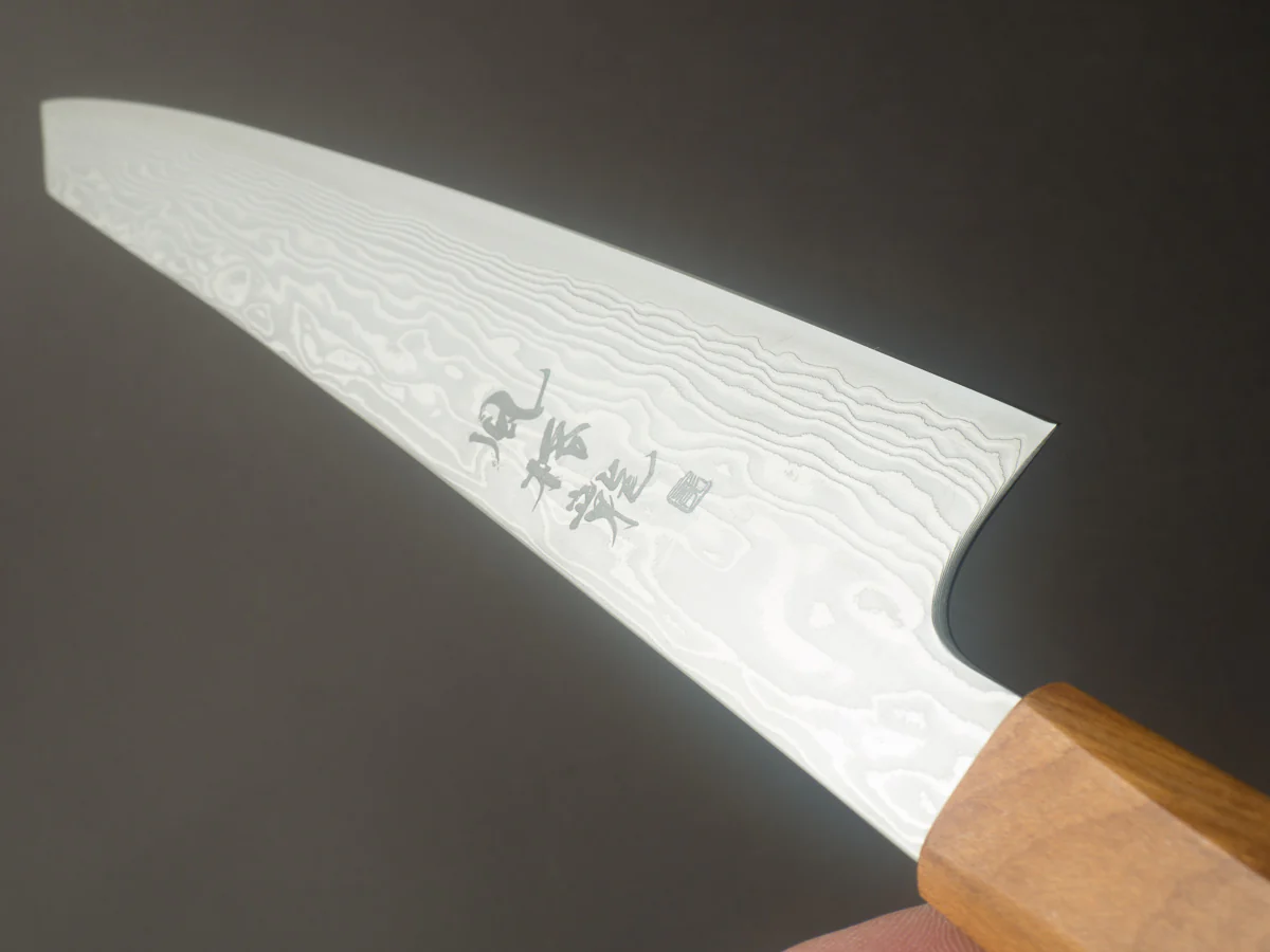 RYUSEN - FUKAKURYU - ATS314 - Damascus - Sujihiki - 270mm - Mono Curly Maple Handle - Image 10
