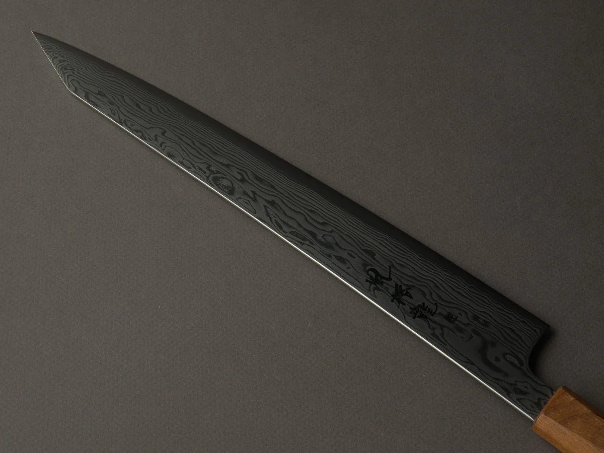 RYUSEN - FUKAKURYU - ATS314 - Damascus - Sujihiki - 270mm - Mono Curly Maple Handle - Image 2