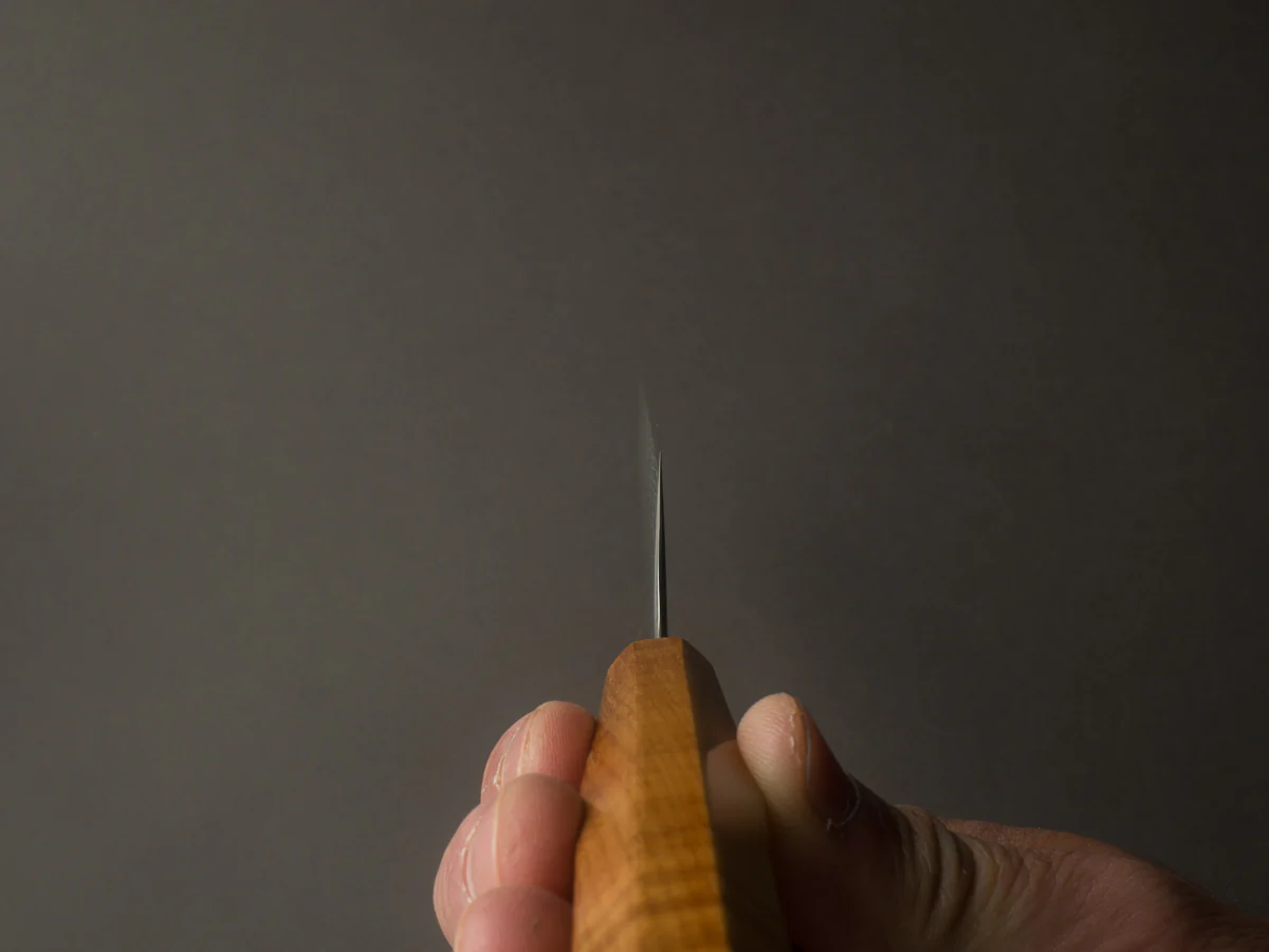 RYUSEN - FUKAKURYU - ATS314 - Damascus - Sujihiki - 270mm - Mono Curly Maple Handle - Image 8