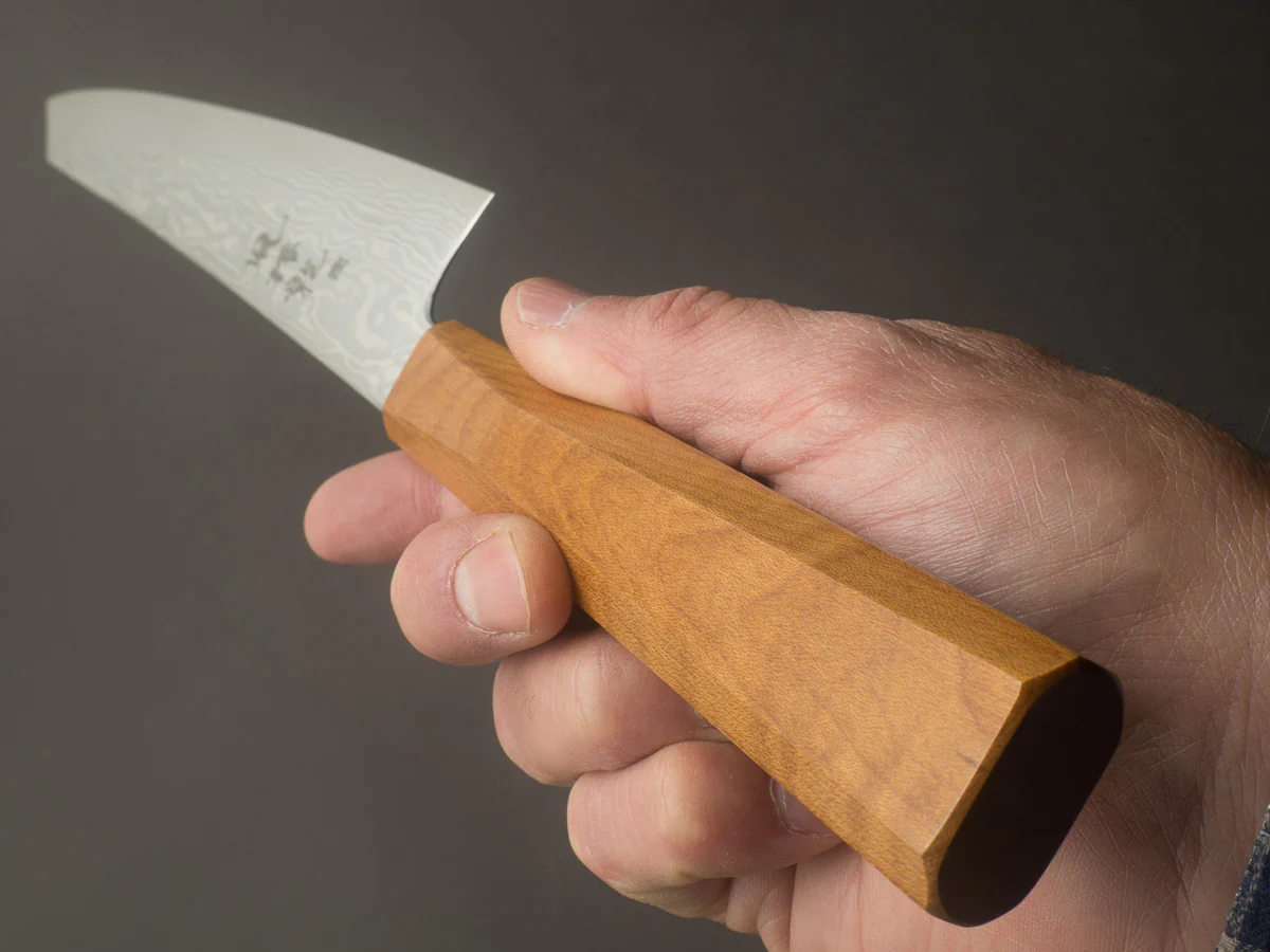 RYUSEN - FUKAKURYU - ATS314 - Damascus - Sujihiki - 270mm - Mono Curly Maple Handle - Image 9