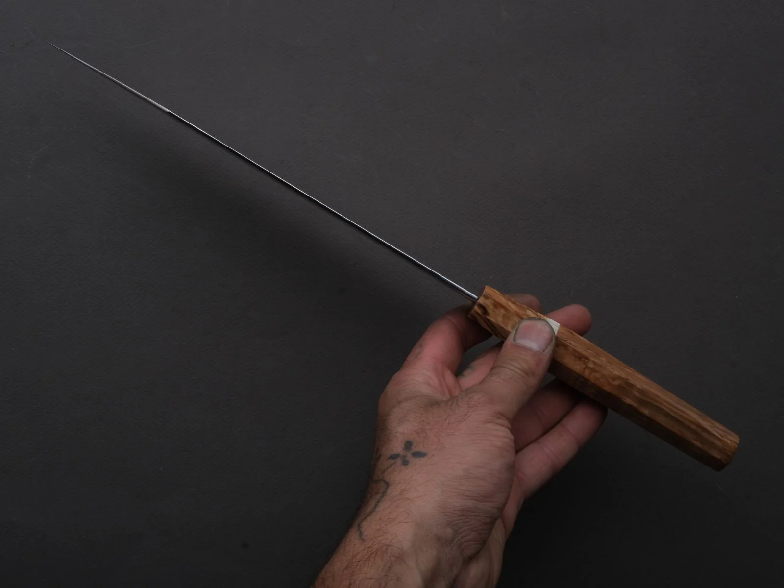 Ryusen - FUKAKURYU KAI - ATS314 - Damascus - Kiritsuke Gyuto - 210mm - Stabilized Birch Handle - Image 5