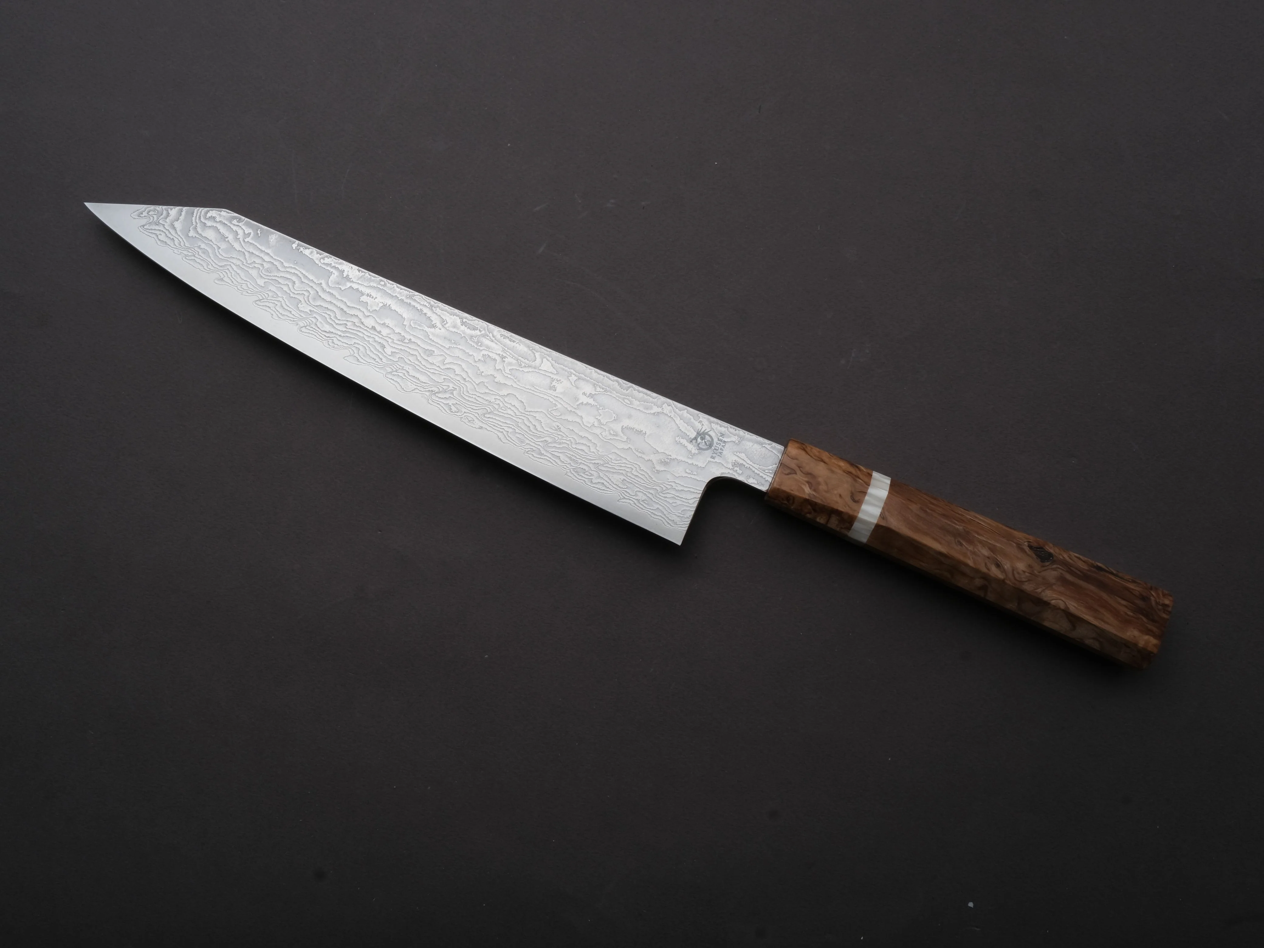 Ryusen - FUKAKURYU KAI - ATS314 - Damascus - Gyuto - 240mm - Birch Handle - Image 2
