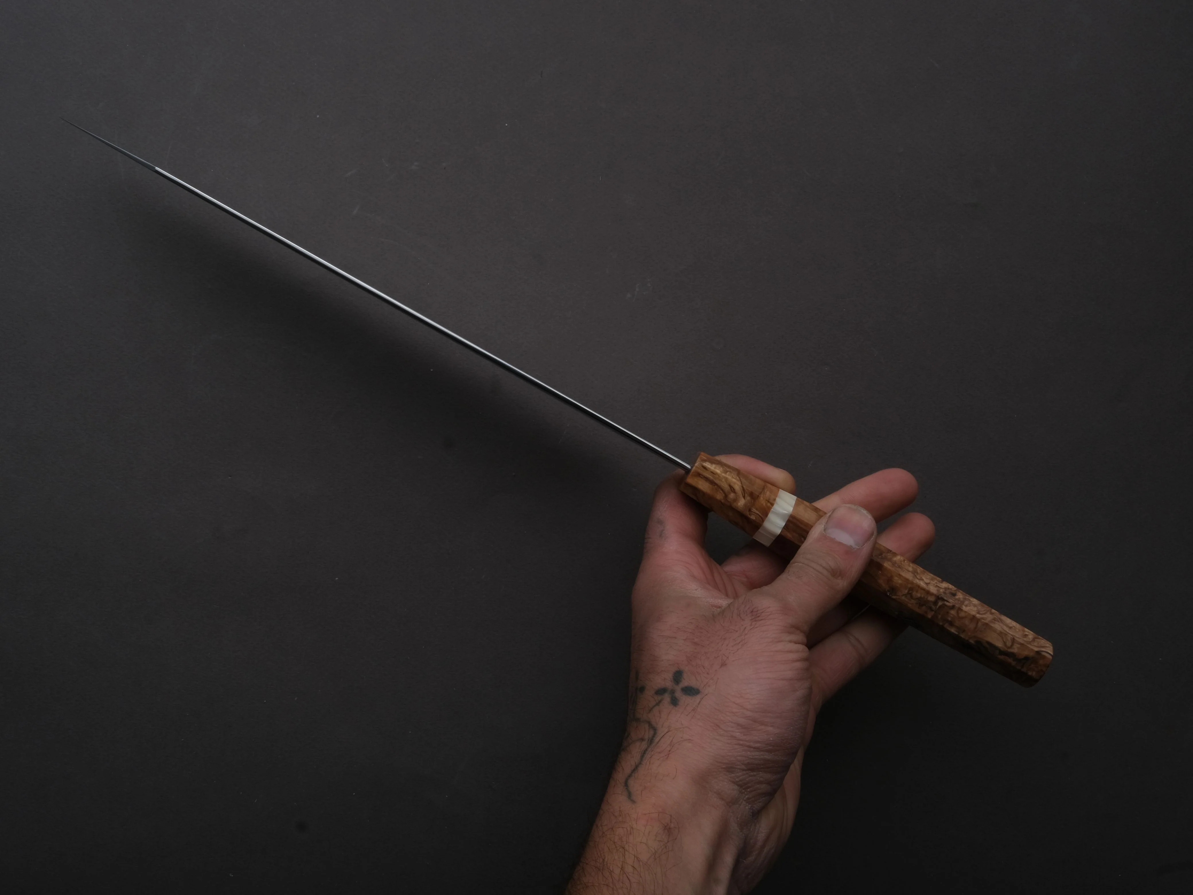 Ryusen - FUKAKURYU KAI - ATS314 - Damascus - Gyuto - 240mm - Birch Handle - Image 5