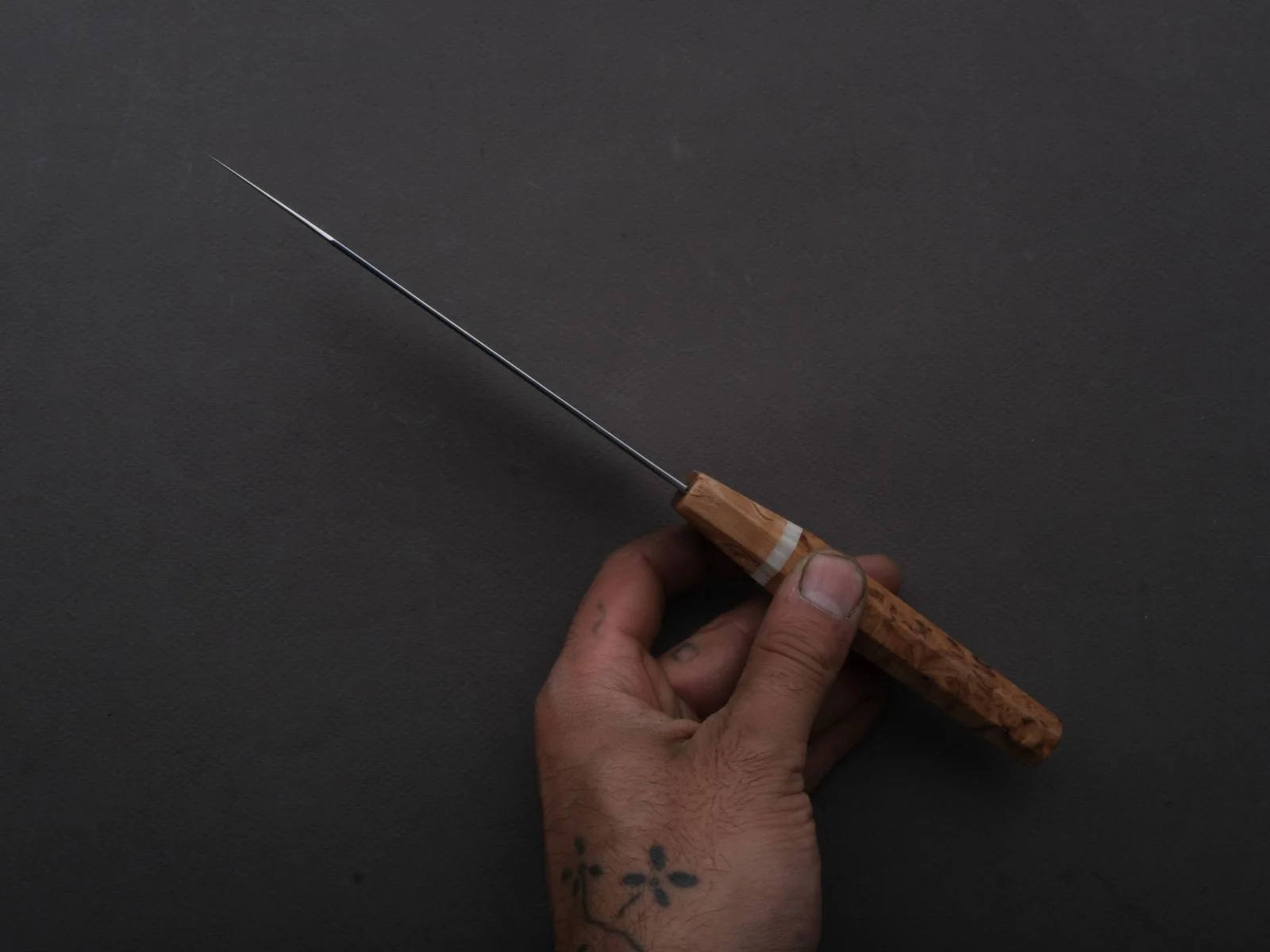 Ryusen - FUKAKURYU KAI - ATS314 - Damascus - Kiritsuke Petty - 135mm - Birch Handle - Image 5