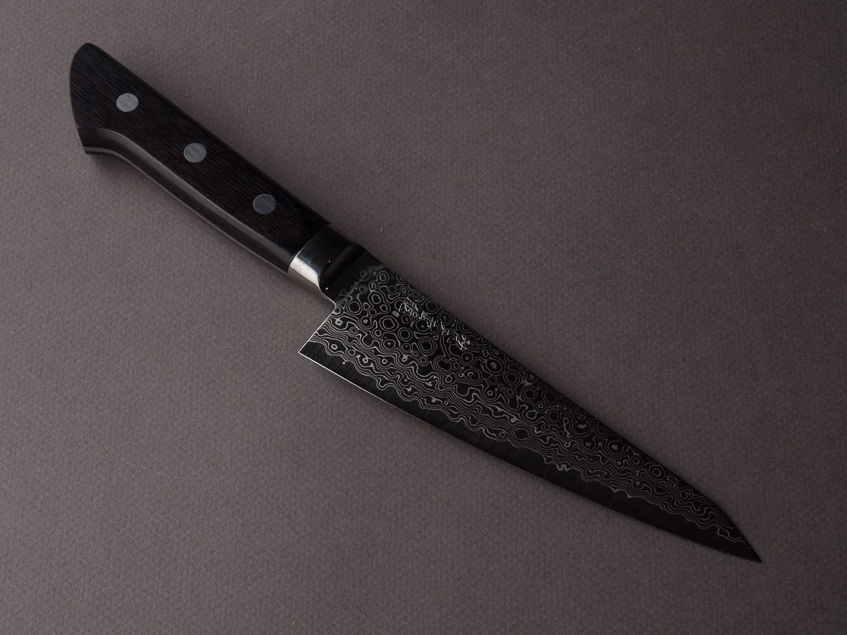 Ryusen Hamono - Bontenunryu - VG10 Damascus - 150mm Honesuki Kaku - Western Handle
