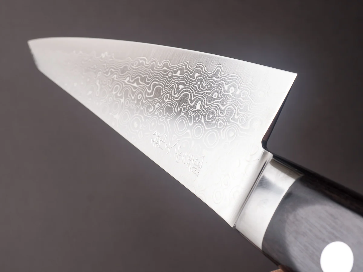 Ryusen Hamono - Bontenunryu - VG10 Damascus - 150mm Honesuki Kaku - Western Handle - Image 10