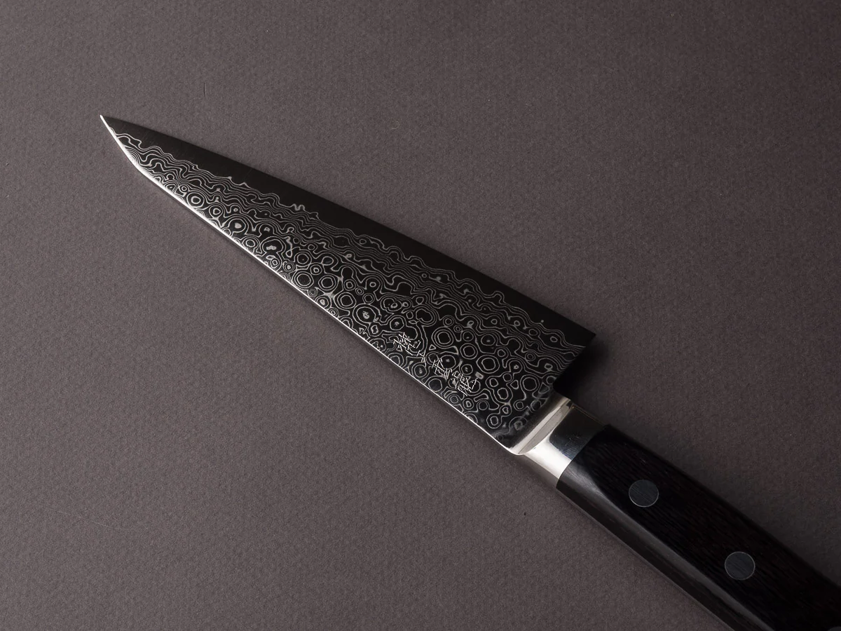 Ryusen Hamono - Bontenunryu - VG10 Damascus - 150mm Honesuki Kaku - Western Handle - Image 2